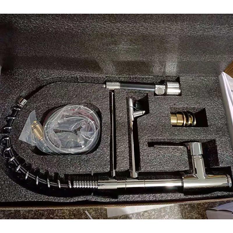 

TLXT Wall-Mounted Sensor Kitchen Faucet with Pull-Out Sprayer