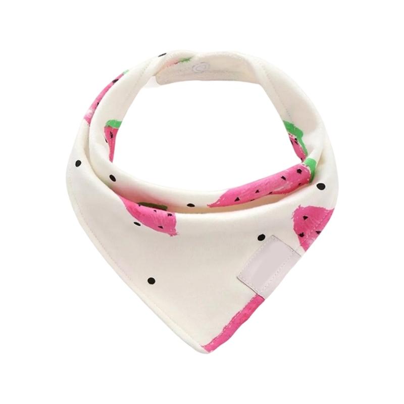 Cotton Bib 2-layer Three-cornered Baby Feeding Bib Soft & Comfortable Saliva Towel Newborns Burping Cloth Unisex