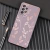 Pink Glitter Hearts Love Grass Leaf Phone Case For Samsung Galaxy A57 A56 A37 A55 A36 A26 A54 A52 A35 A34 A17 A16 A15 A07 Cover