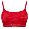 Womens/Ladies Rubberised Logo Lace Bralette
