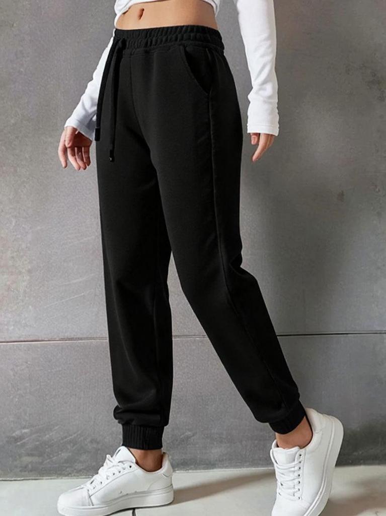 2026 Women's Casual Autumn/Winter Drawstring Sweatpants - European/American Style