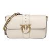 Love Bag With Gold Logo Commuter Simple Leather Shoulder Bag Women Shoulder Bag Ivory 105823-A0QO-Z14Q