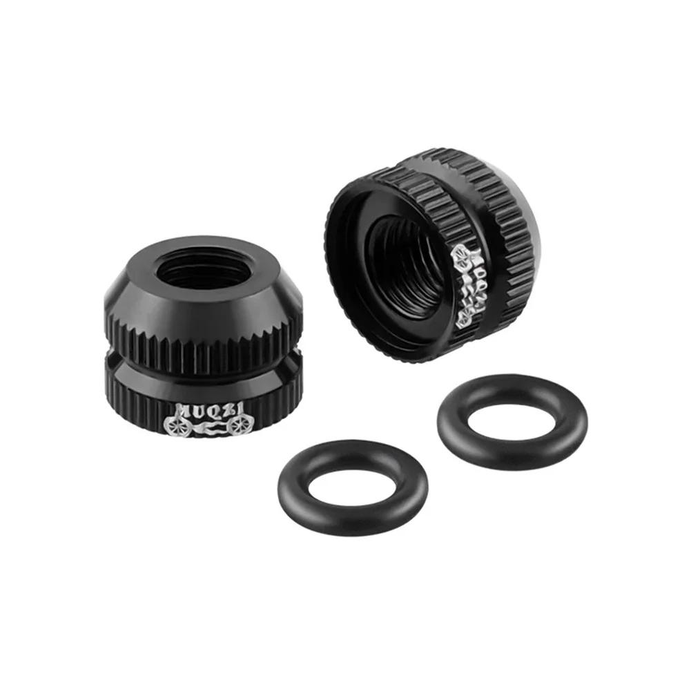 2PCS Tire Valve Nut MTB Road Bike Tubeless Rim Ultralight Aluminium Alloy Presta Valve Protection Screw Valve Fixed Washer