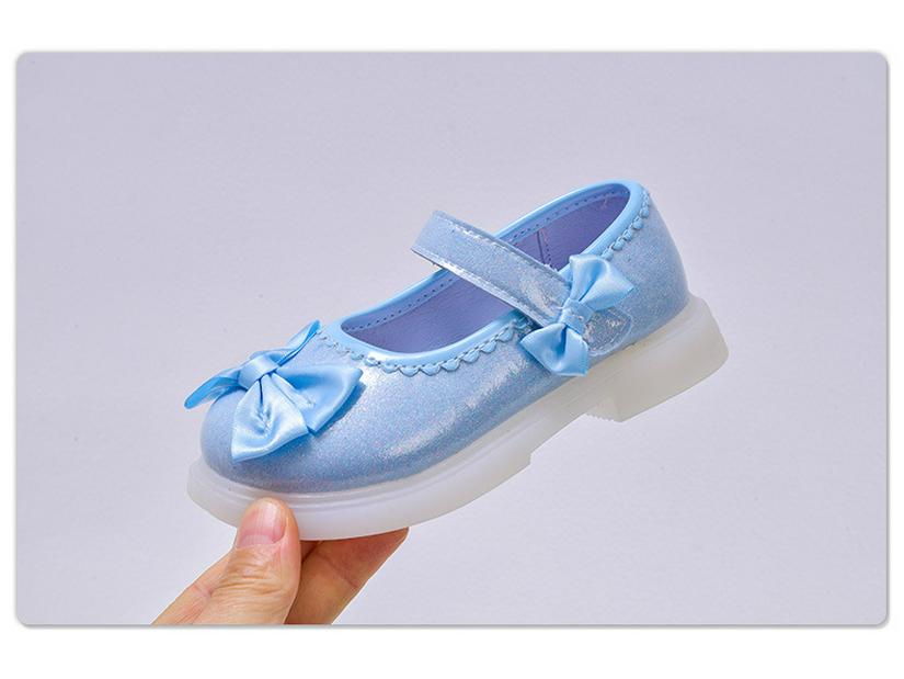 Leuchtende Prinzessinnen-Schleifen-Schuhe für Kinder - Auftrittsschuhe für Kleinkinder & Mädchen