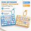 Clear Key Sounds Stress Relief Decompression Toy Pressable Keys Keyboard Toy  Bag Pendant