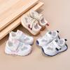 Girls' sneakers 2025 new summer single-mesh shoes breathable boys' net-permeable soft-soled baby running shoes board shoes