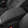 Alcan tara For Hyundai Tucson     Car Armrest Storage Box Panel Pad Cover Center Console Box Lid Interior Trim