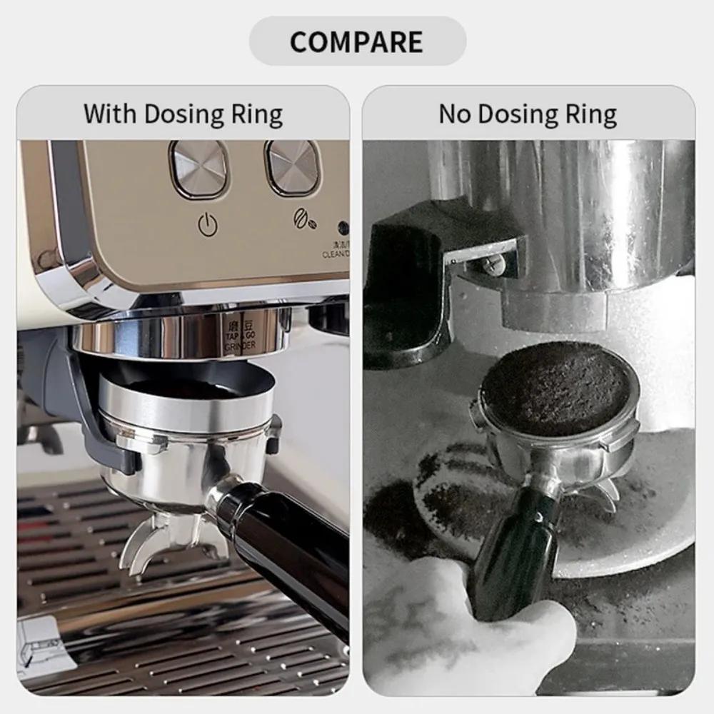 Coffee Dosing Ring Magnetic 51MM 53MM 58MM For Delonghi Breville Portafilter Espresso Accessories Barista Funnel Tool Coffeeware