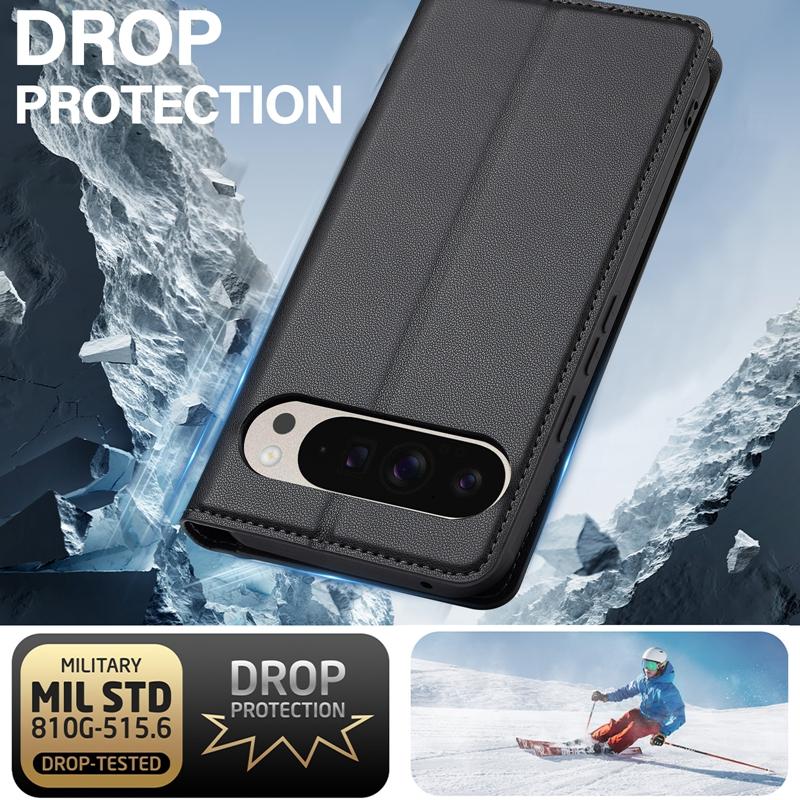 Pixel 10 GK2MP Magnetické pouzdro pro Google Pixel 10 Pouzdro na pro Funda Google Pixel10 Pro 10Pro GEHN3 GN4F5 Kožený vyklápěcí kryt na telefon