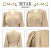 GRAXIA Cabaret Puff Long Stylish Size L Suit, All-in-One, Cache-Coeur, Sleeves, Sleeves, Gathered, Drape, Women's, Black,