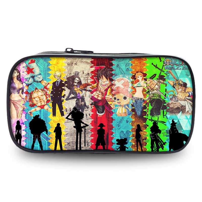 Cartoon Anime One Piece Luffy Zoro Sanji Marco Ace Sabo Pencil Case Stationery Box Students School Pen Pouch Bags Gifts Kid Friendly Entertaining Fun