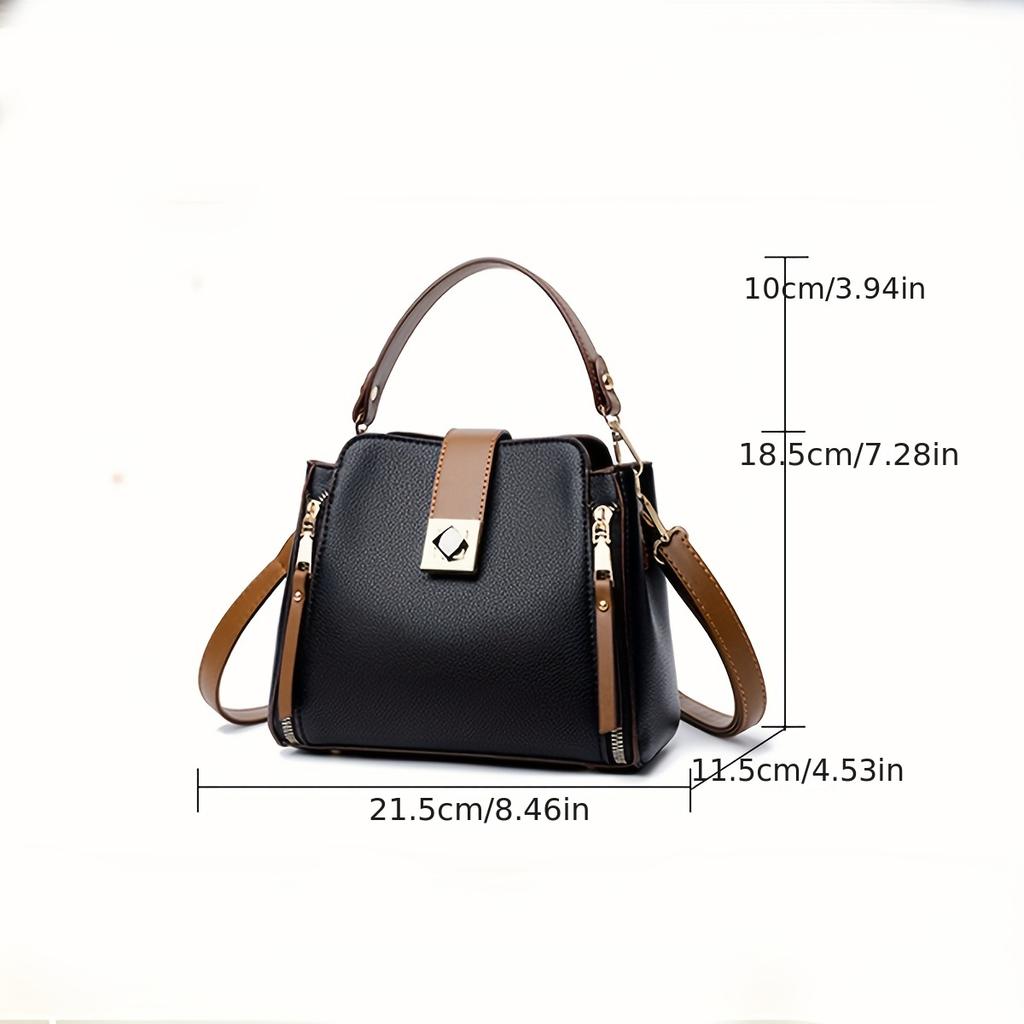 Elegant Anti-Theft Crossbody Handbag: Adjustable Strap, Secure Zip Closure, Durable & Perfect for Any Occasion