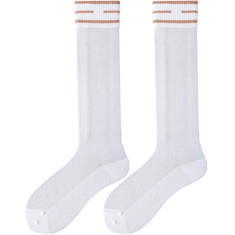 Female Spring and Summer Micro-pressure Thin Boneless Long Leg Socks