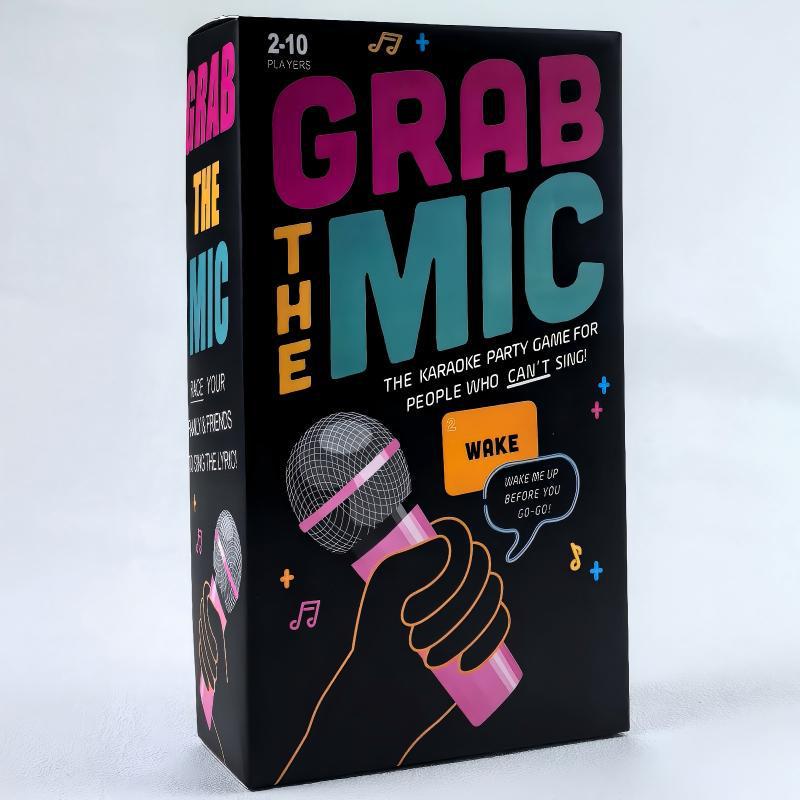 English Grab The Mic: Casual Singing Competition Party Game