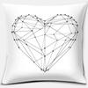 Black and White Style Decorative Pillowcase Car Ornaments Office Living Room Sofa Home Pillowcase