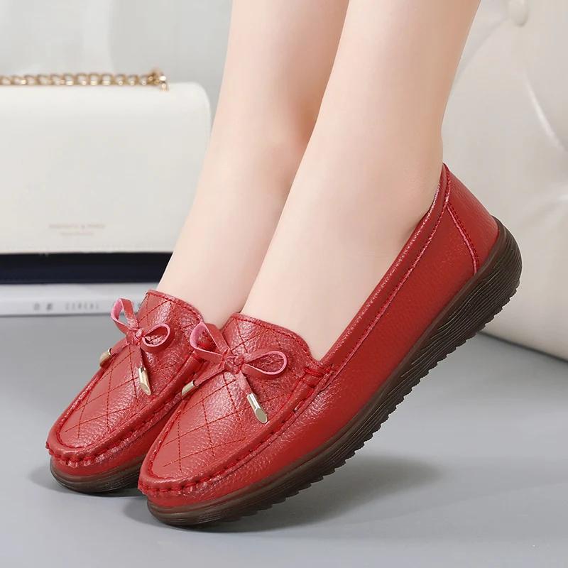 Women's Large Flat Shoes  New Outdoor Comfortable and Fashionable Mom's Shoes Soft Sole Casual Walking Shoes 35-44