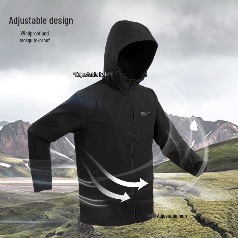 NORTHLAND Herren Maike Stretch Wasserabweisende Windjacke