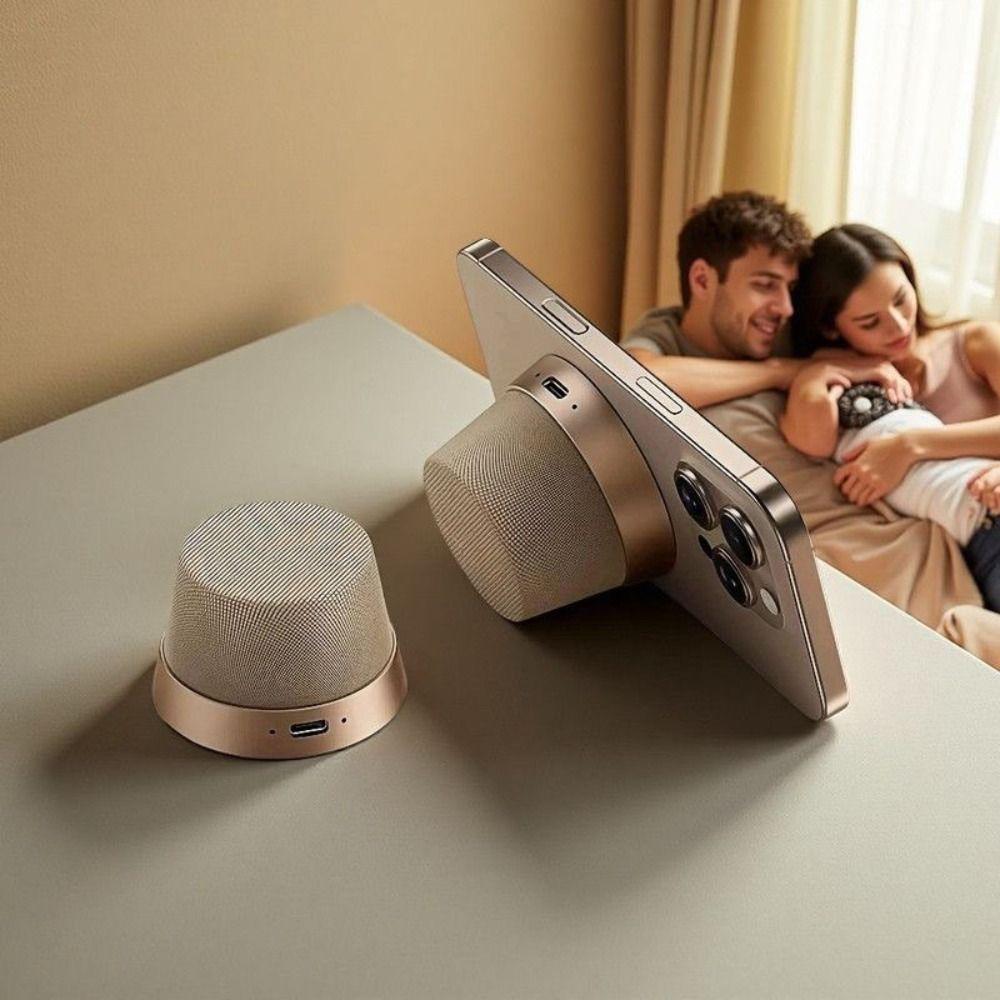 Portable Subwoofer Magnetic Bluetooth Speaker Mini Wireless Smart Bluetooth Speaker USB Waterproof Phone holder Travel