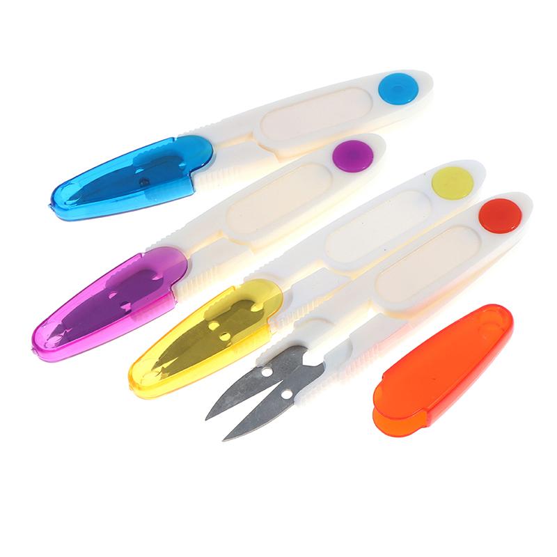 1 st Plasthandtag Syaxar Tråd Broderi Korsstygnsskärare Sax