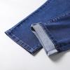Herrenjeans in Übergröße mit hoher Taille und geradem Bein – elastisch, jugendlicher koreanischer Stil