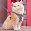 Fashion Reflective Cat Harness Leash Set Adjustable Breathable Mesh Dog Harness Pet Vest Harness Pet Accessories