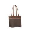 Michael Kors MK Winston Monogram Kunstleder-Tragetasche Damen Tragetaschen Dunkelbraun Eichelbraun 30S3GWNT2B-252