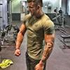 Luxurious Men Gym Bodybuilding Tank Top Muscle Short Sleeve Casual Tee Shirt