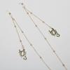 1 Piece of High-End Eyeglass Chain with Fashionable Round Bead Chain, Anti-Loss Neck Strap with Insect Pendant, Sunglasses Chain Glasses Holder Strap