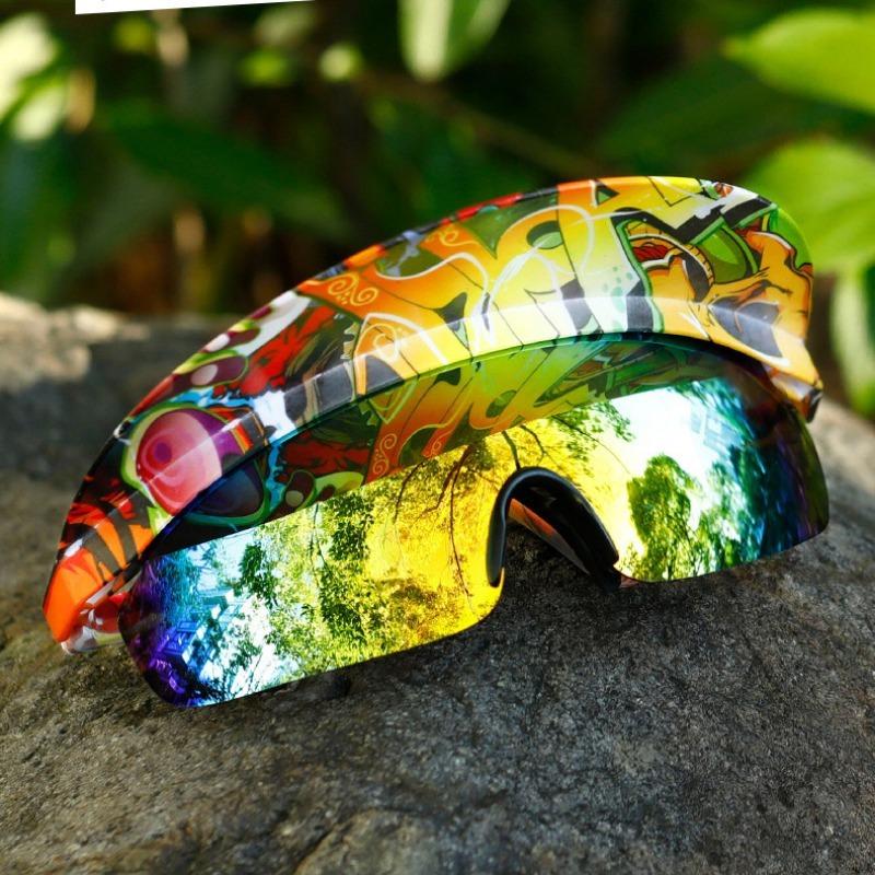 Nepolarizované sluneční brýle s kšiltem pro cyklistiku pro muže a ženy, silniční cyklistické brýle, pánské dámské cyklistické brýle, MTB sportovní brýle, čočka, oko