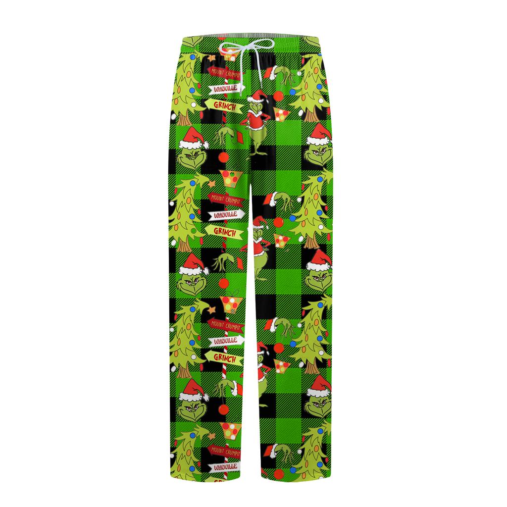 Pánské domácí měkké pyžamové kalhoty se stahovací šňůrkou s kapsami Sportovní kalhoty pro volný čas