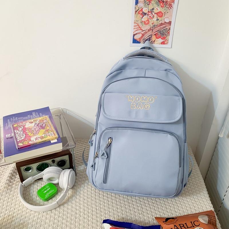 New ins College Wind Large Capacity Women's School Bag Women's Factory College Student Backpack Junior High School Student Computer