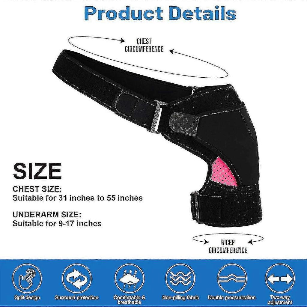 2026 Hot!!  Shoulder Brace, Shoulder Support, Adjustable Shoulder Brace For Women, Sports Injury Prevention And Recovery Fits Left And Right Shoulder