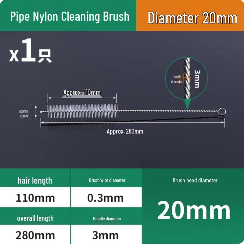 Extended Handle Nylon Hole Cleaning Brush