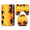 Halloween Shower Curtain Floor Mat Combination Four-Piece Set Bathroom Toilet Carpet Shower Room Foot Mat