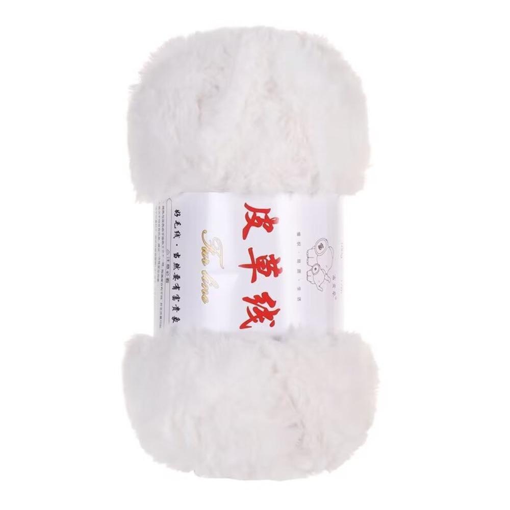 Warm Yarn 100g Roll Faux Fur Yarn Thick Yarn Anti-Pilling Cashmere Yarn Solid Color Soft Material Mink Wool Yarn Sweater Making