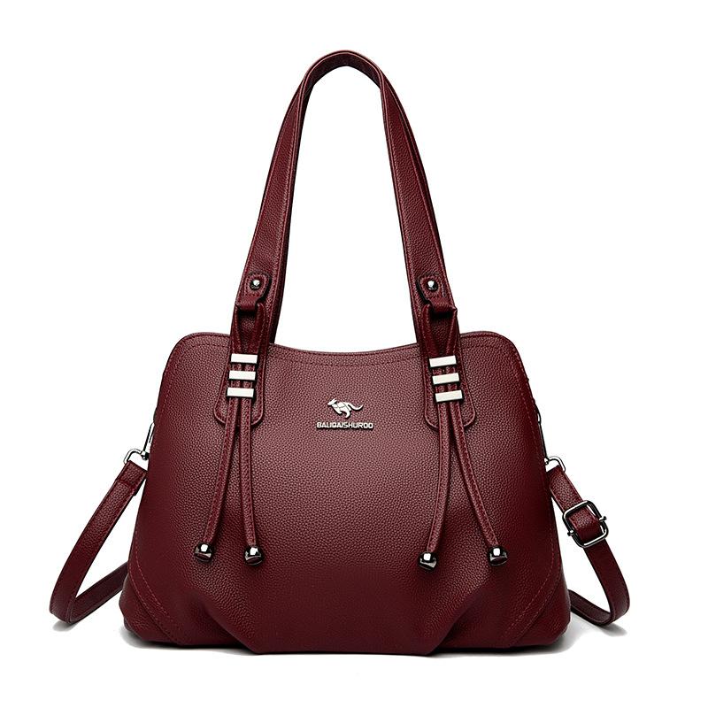 Taška pro ženu středního věku Tote Velká kabelka Kabelka crossbody pro matku Měkká kůže