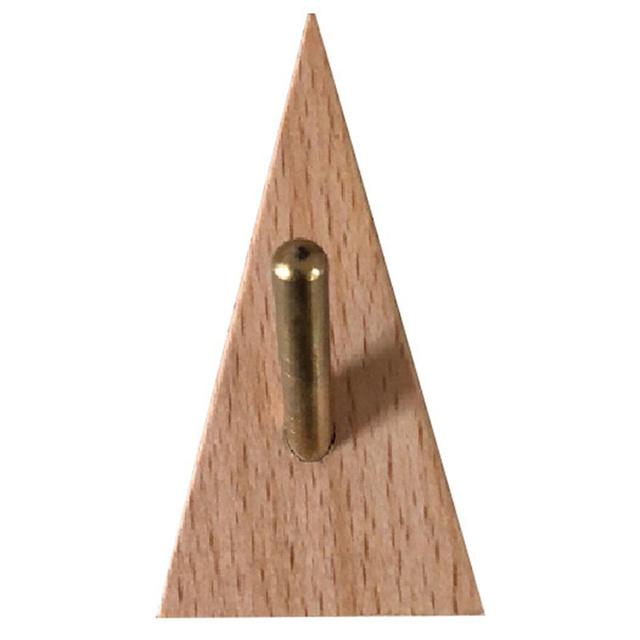Dreieckige Haken aus massivem Messingholz, Mehrzweck-Schlüsselhalter, Dekoration, Wandgarderobe, Tür, Kleideraufbewahrung, Home Organizer