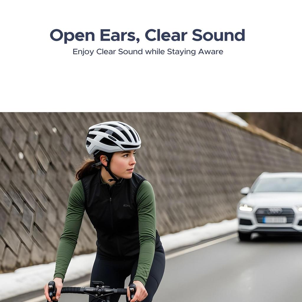 DOOGEE Bone Conduction Headphones IP68 Waterproof, 10H Running Headphones Bluetooth 5.4 Open Earphones 32GB MP3, Underwater Swimming,Fitness