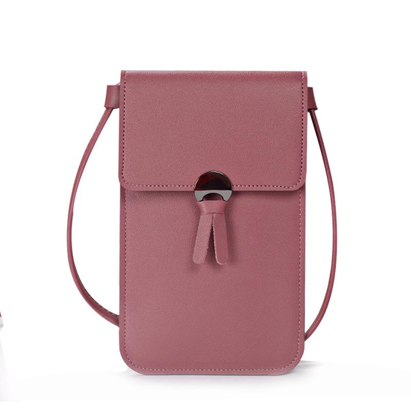 Mini Crossbody Bags for Women PU Leather Shoulder Purses and Handbags for Girls Ladies Phone Simple Solid Bag