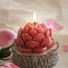 3D Lotus Flower Shape Candle Silicone Mould DIY Day of Dead Decoration Handmade Soap Model Plaster Aromatherapy Mold Wholesale