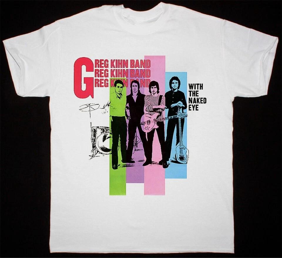 

Greg Kihn Band - С невооруженным глазом Футболка с коротким рукавом белая размеры S-5XL L