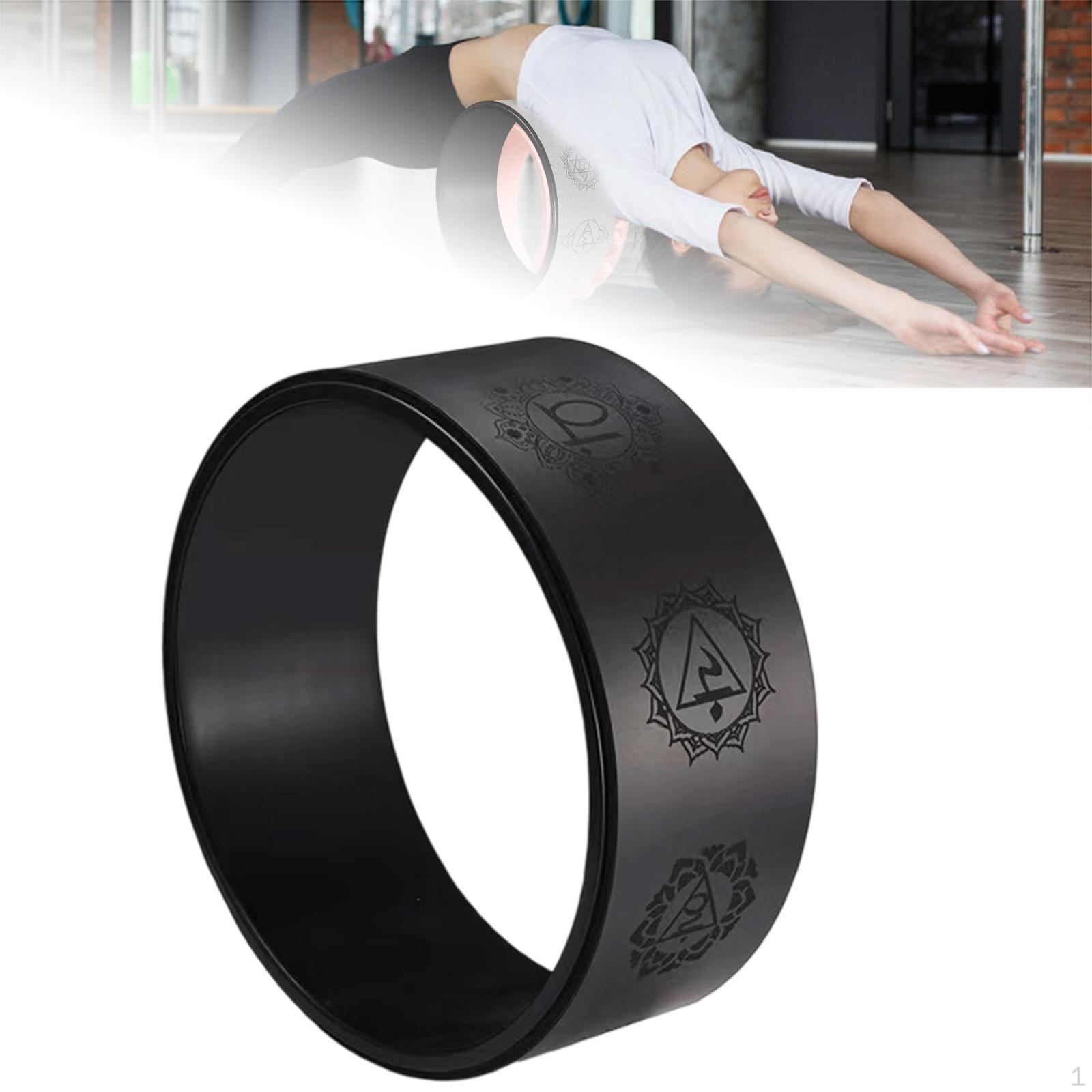 

Yoga Wheel Back Stretching Equipment 12.2 inch Prop Multifunctional Pilates чёрный