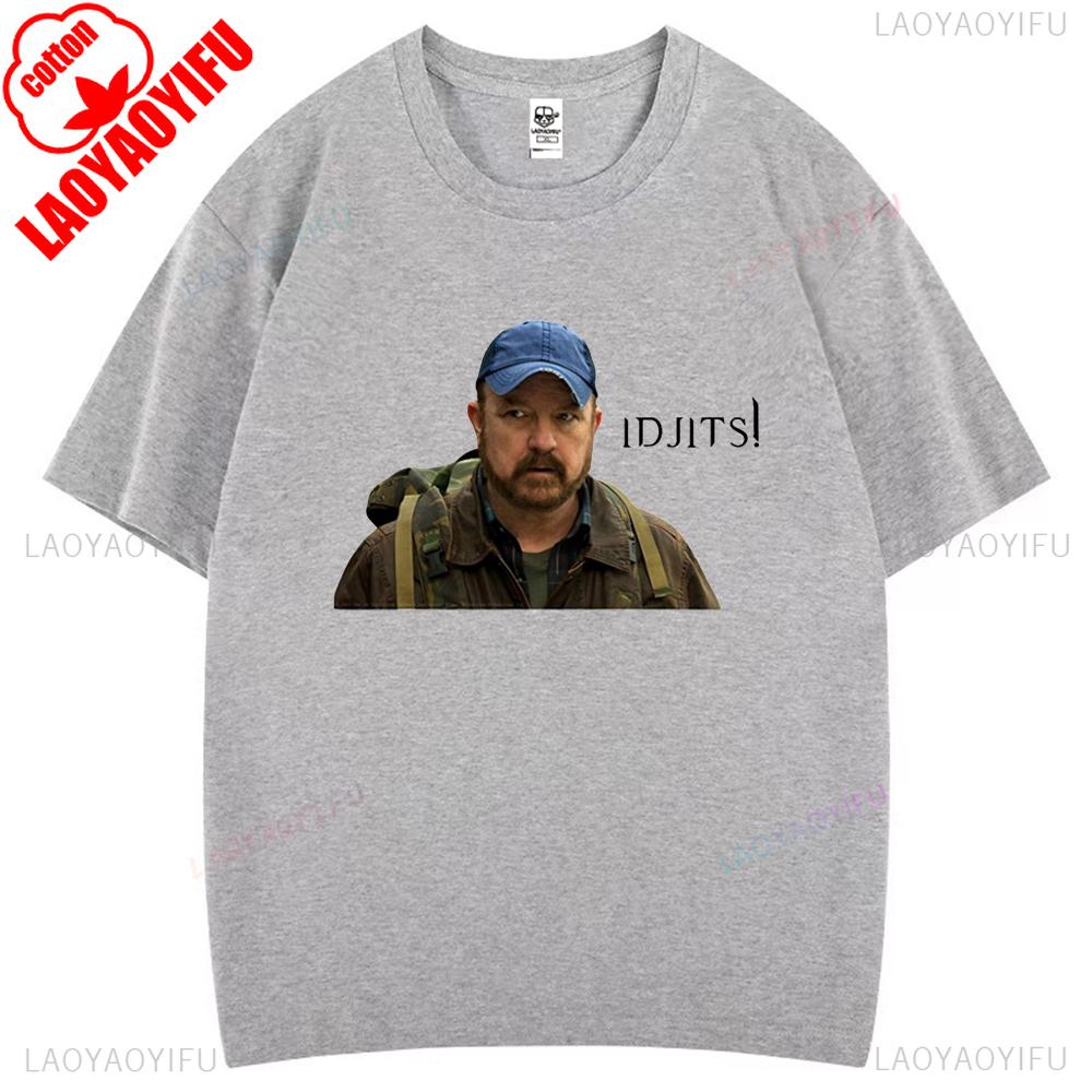 Vtipný Humor Jsem Obklopený Idjity Nadpřirozeno Bobby Singer Televizní Grafická Trička Žena Muž Vysoce Kvalitní Bavlněné Tričko Ležérní