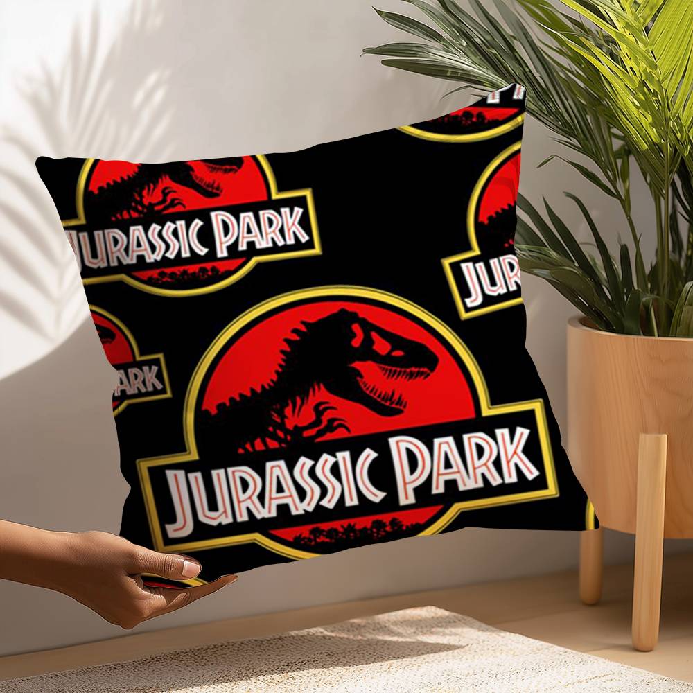 Moive J-Jurassic World Pillow Case Plush Fabric Soft  Pillowcase Double Sided Print Cushion Cover Household Gifts