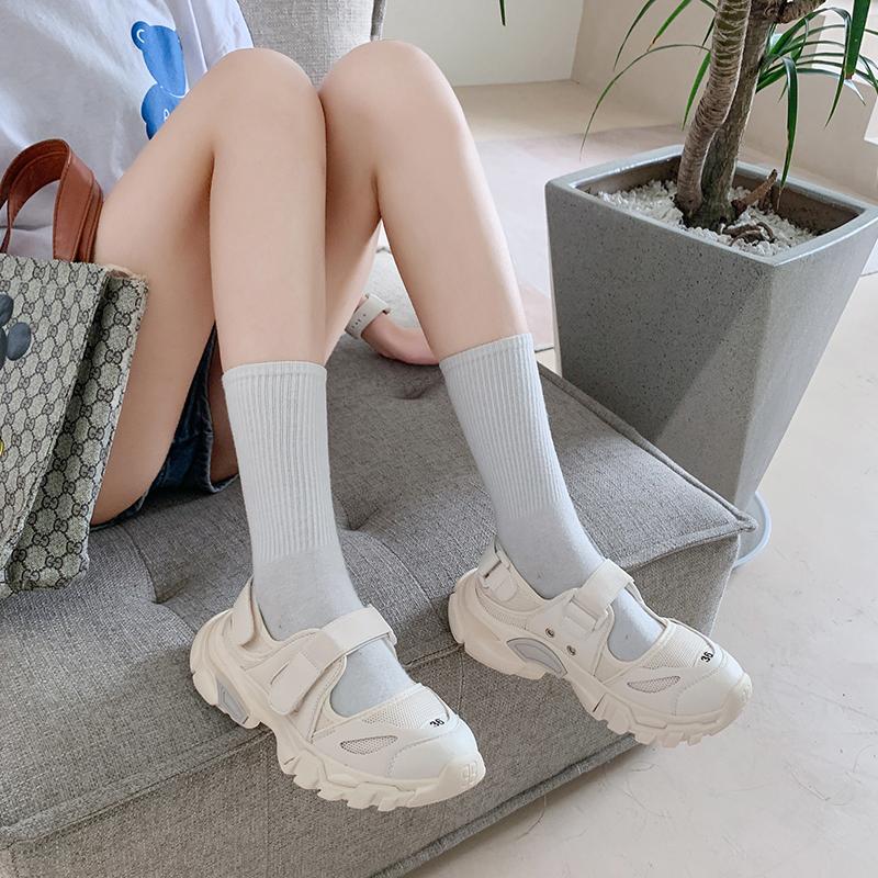 Fashion 2025 Outdoor Mesh Women's Vulcanize Shoes Platform Breathable Women Sneakers Comfortable & Versatile Hollow Ladies Casual Sandal