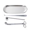 MUXSAM 4-Piece Candle Snuffer Set: Includes a Candle Snuffer, Snuffer, Wick Dipper, Trimmer, Wick Trimmer, and Candle Dish