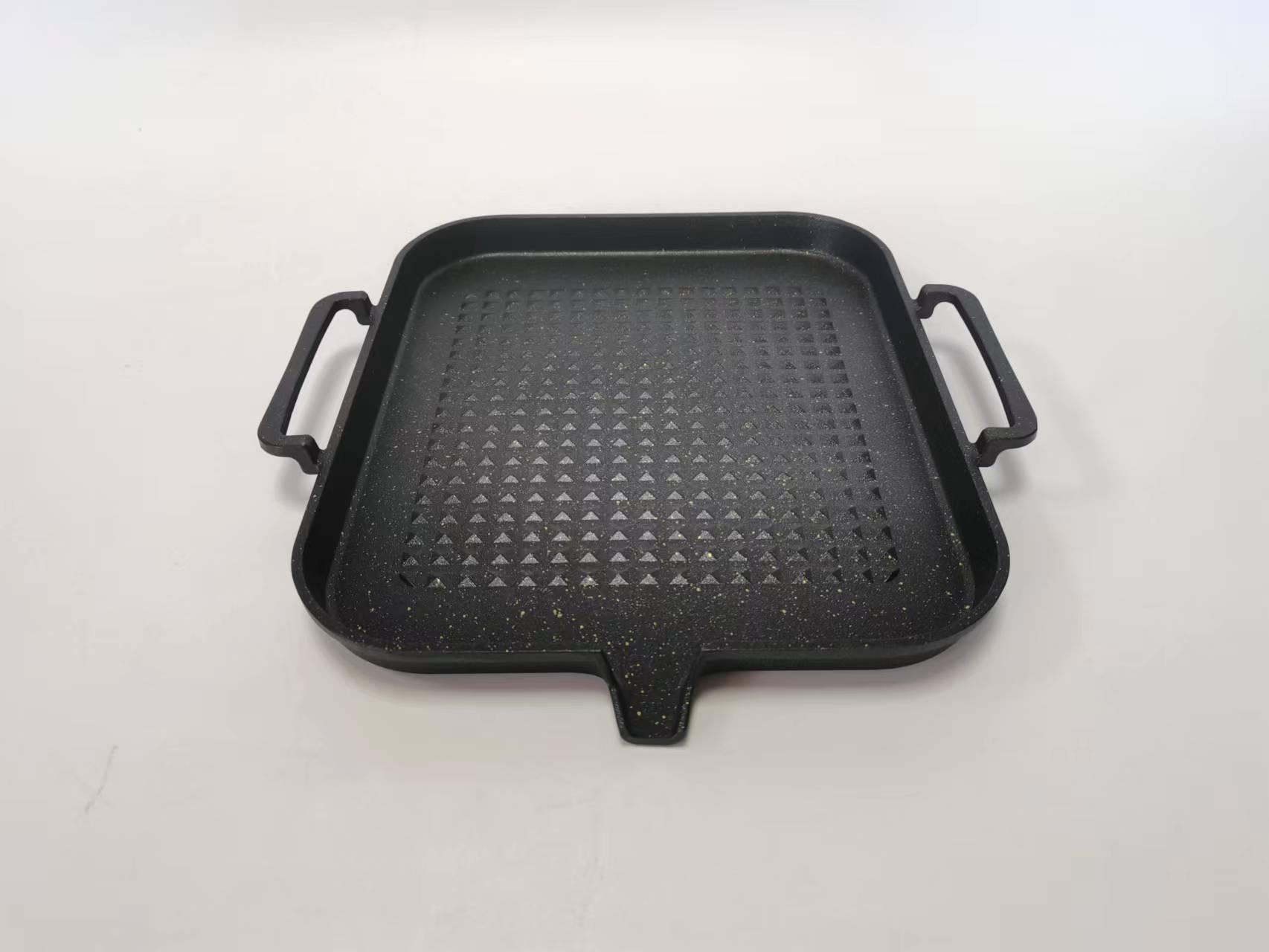 Korean Style Smokeless Non-stick Maifan Stone Grill Pan for Induction & Gas Stoves