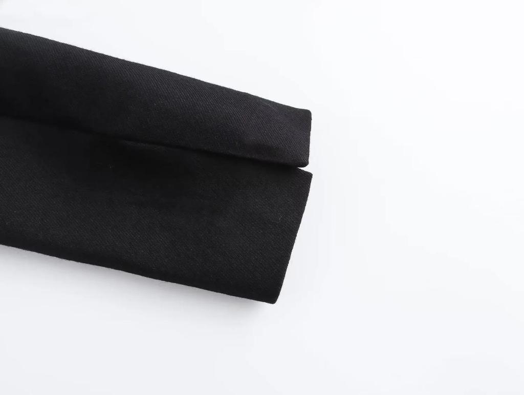 Autumn Women's Solid Color Single-Button Long Sleeve Shawl Collar Suit Jacket