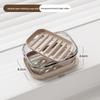 Pet Material Wall Mount Soap Dish With Drainage For Bathroom And Kitchen Use