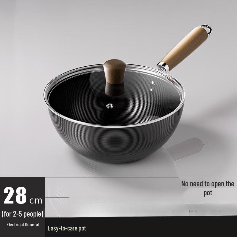 ZISIZ Hand-Forged Wrought Iron Wok